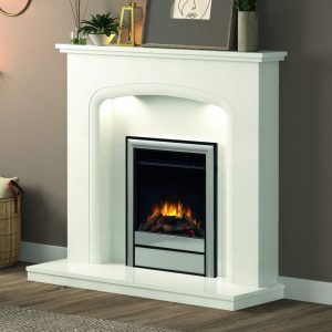 Viena 48" fireplace suite micro marble